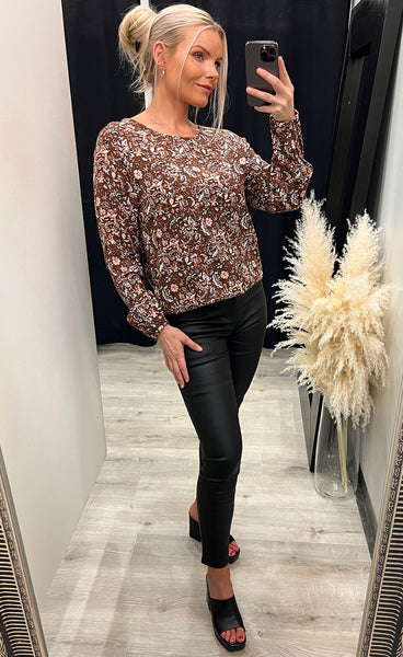 Cassie blouse - terracotta