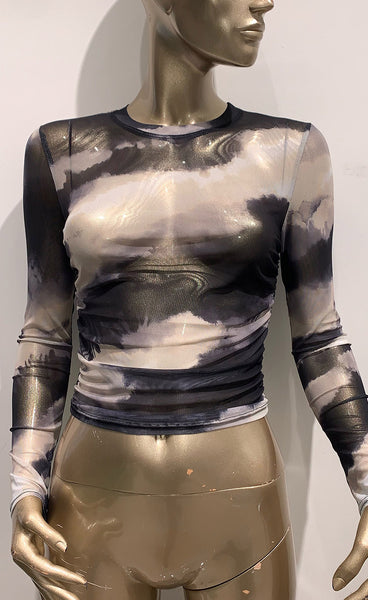 Mesh top 8738 - black