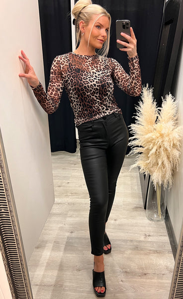 Lenora tee - leopard