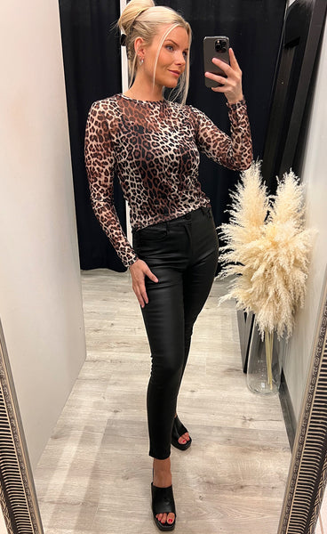 Lenora tee - leopard