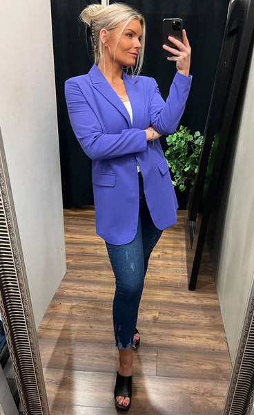 Vagna blazer - deep purple