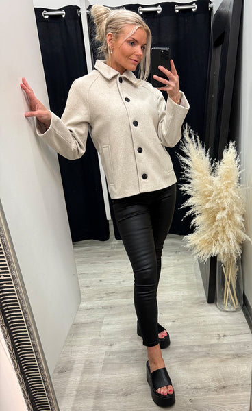 b.young Calia jacket - birch melange