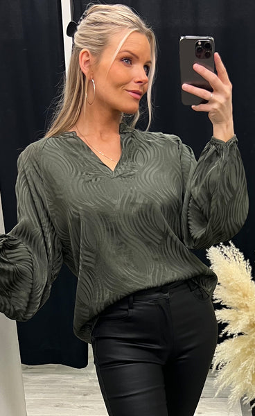 Rosso blouse - forest night