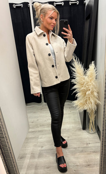 b.young Calia jacket - birch melange