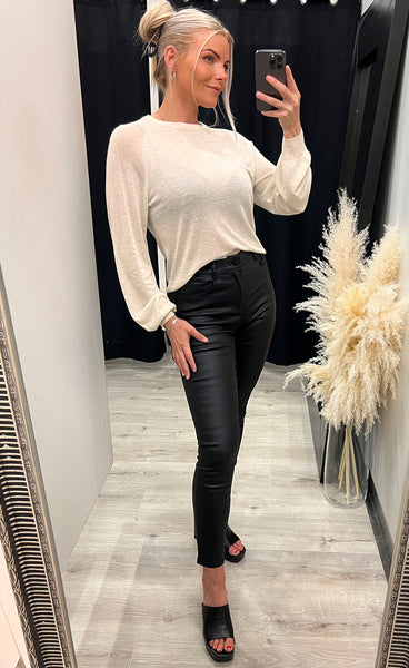 Kobra pullover - sand melange