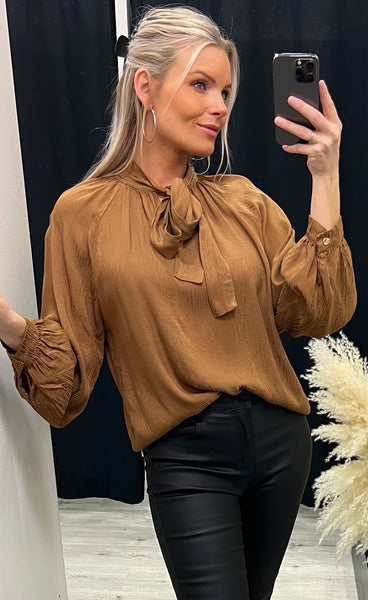 Paja blouse - pecan brown