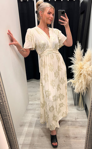 Stella dress - cream/gold