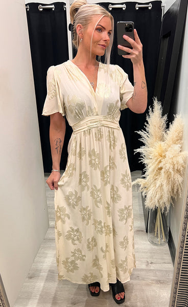 Stella dress - cream/gold