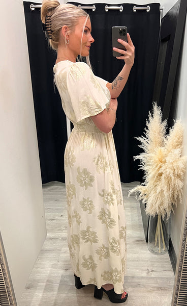 Stella dress - cream/gold