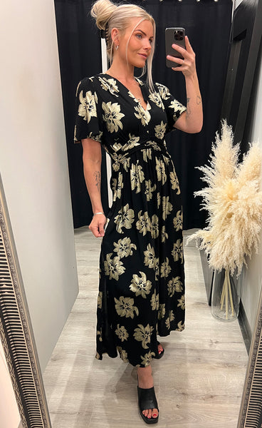 Stella dress - black/gold