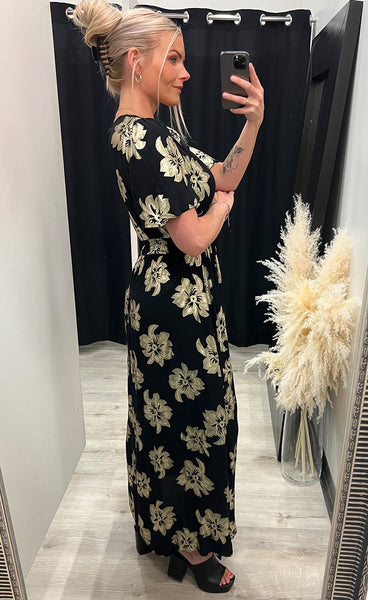 Stella dress - black/gold