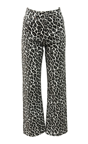 Leopard pants - grey