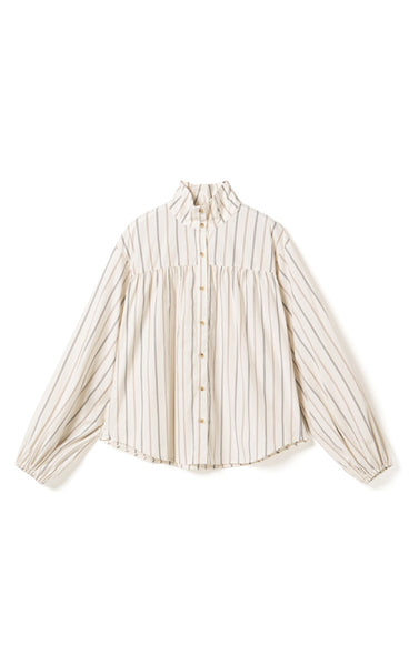 NOELLA N-Naomia shirt - ellington white stripe