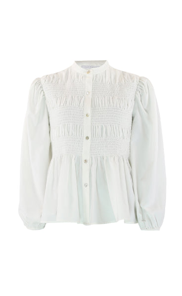 Chloe smock blouse - white