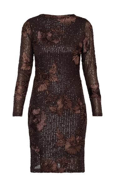 SP Sis glam dress - brown sequeen