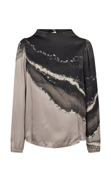 NÜ Fia blouse - cigar mix