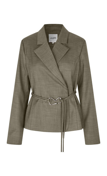 Ivia blazer - chicory coffee melange