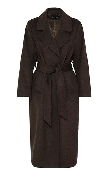b.young Abonnet long coat - java melange