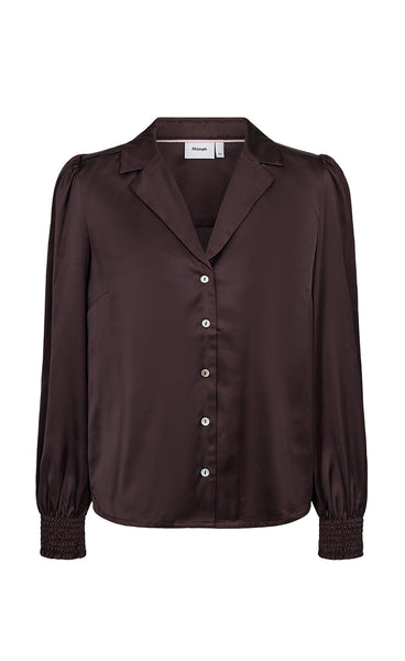 NÜMPH Nusitas shirt - chocolate plum