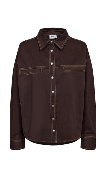 NÜMPH Nukatti shirt - chocolate plum