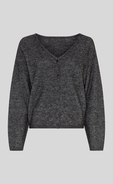 Milania hope cardigan - dark grey melange