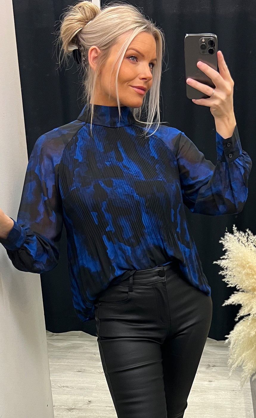 Anni blouse - lapis blue