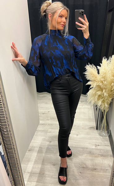 Anni blouse - lapis blue