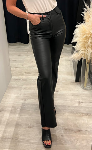 Pleðurbuxur 226006 - black