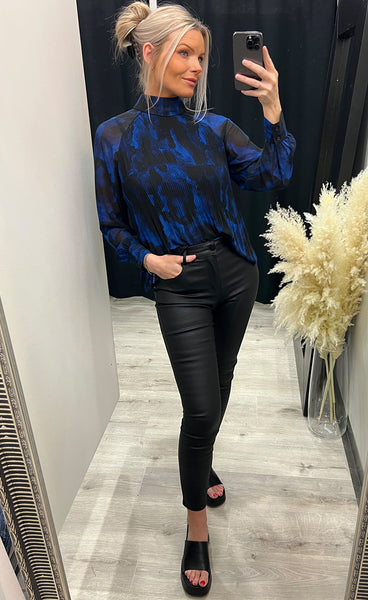 Anni blouse - lapis blue