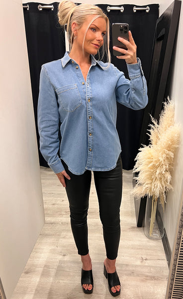 Nuamber shirt - light blue denim
