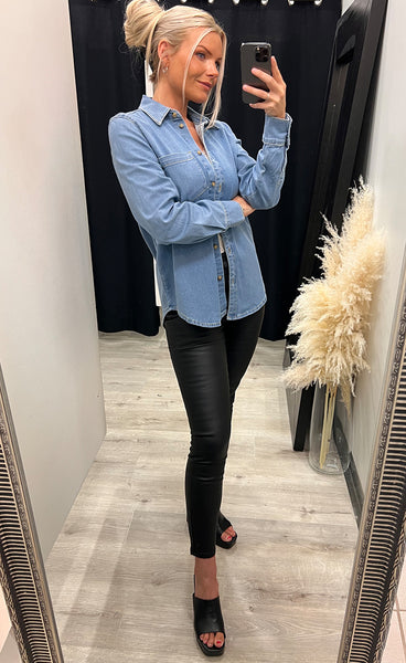 Nuamber shirt - light blue denim