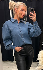 Charlise shirt - medium blue denim