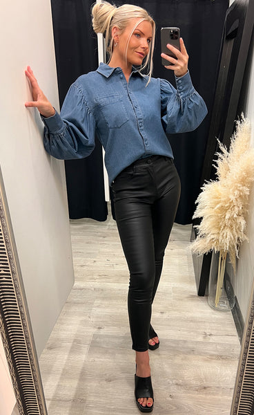 Charlise shirt - medium blue denim