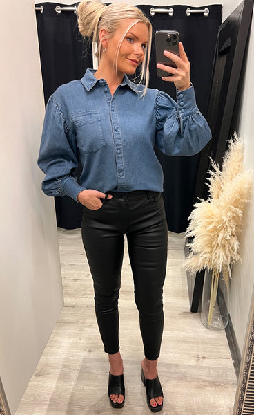 Charlise shirt - medium blue denim