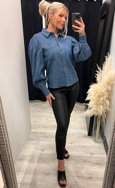 Charlise shirt - medium blue denim