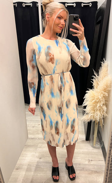 Bianca mesh dress - cloud sky