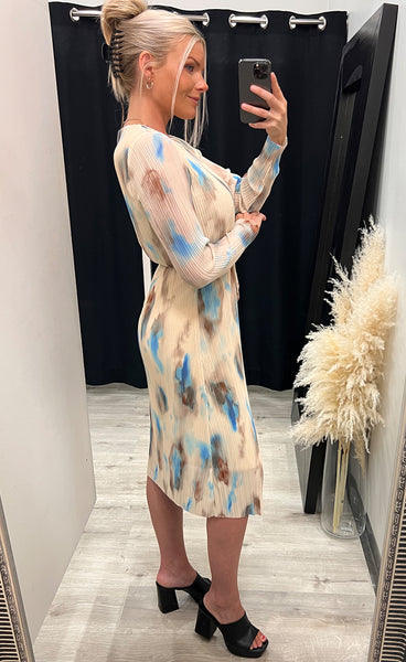 Bianca mesh dress - cloud sky