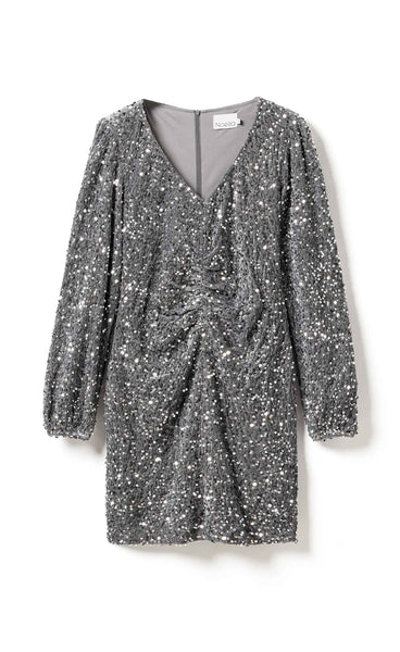 Teagan SH dress - asphalt silver grey