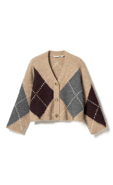 N-laiana knit cardigan - sand melange