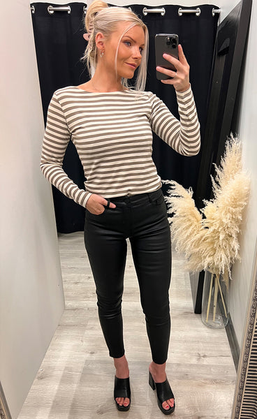 Mye tee 1 - beige stripe