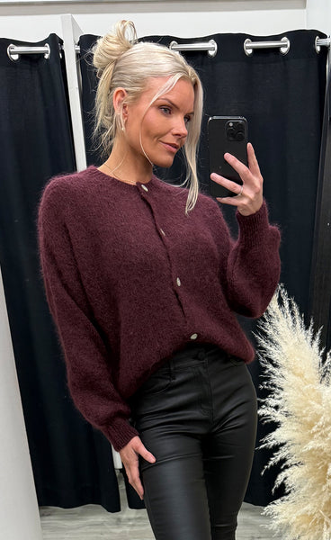 ICHI Marita cardigan 2 - port royale