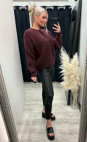 ICHI Marita cardigan 2 - port royale