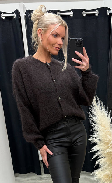 ICHI Marita cardigan 2 - coffee bean