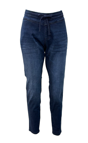 Rue HW string pants - medium blue