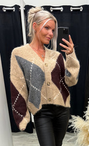 N-laiana knit cardigan - sand melange