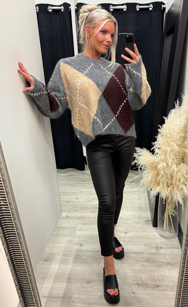 Lai knit - medium grey melange