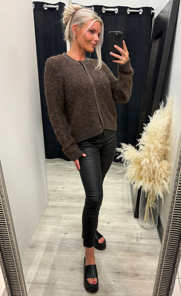 Vanna cardigan 1 - chocolate torte melange