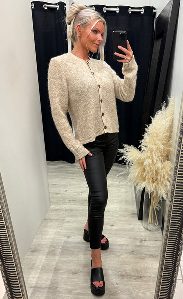 Vanna cardigan 1 - pumice stone melange