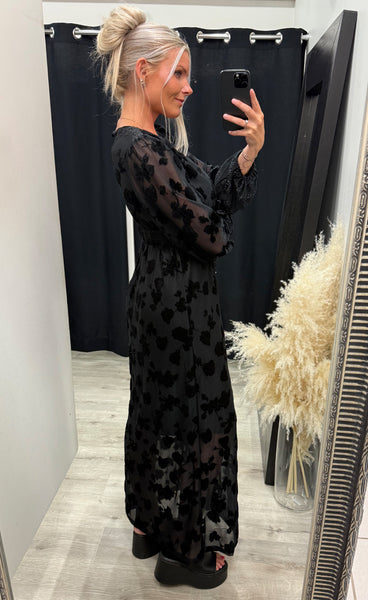 N-lilith maxi dress - black