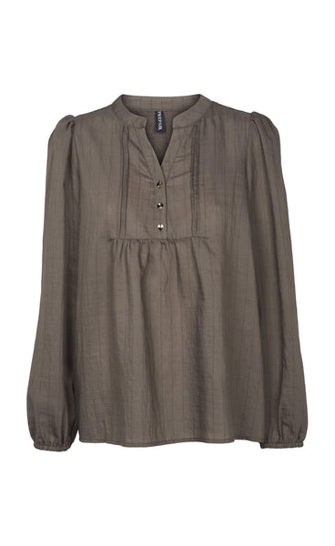 Camilla blouse - mole brown